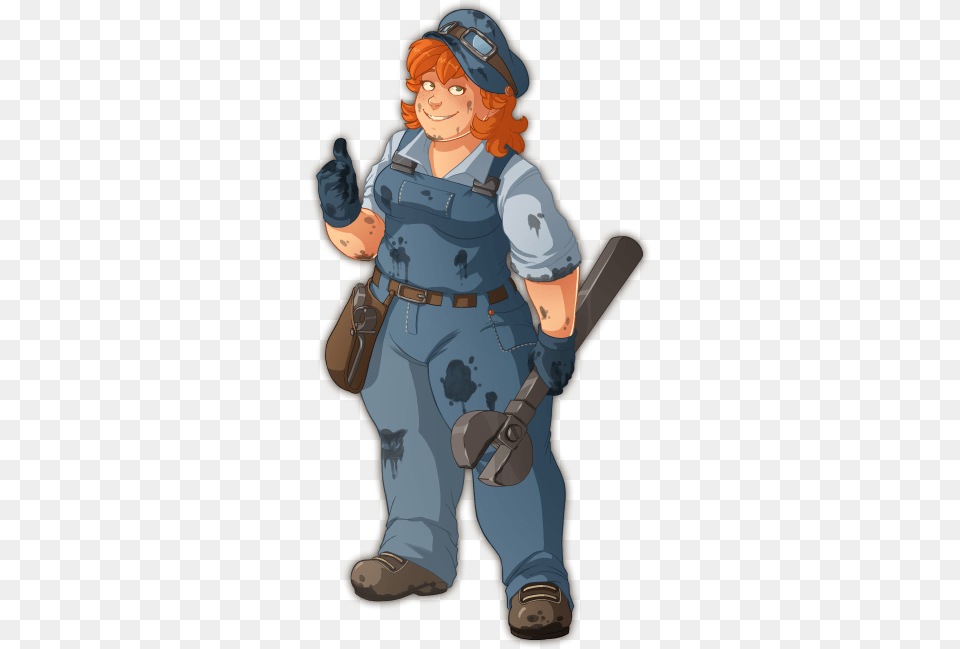 Mechanic Mechanic Female Lethis Path Of Progress Characters, Baby, Person, Pants, Clothing Png