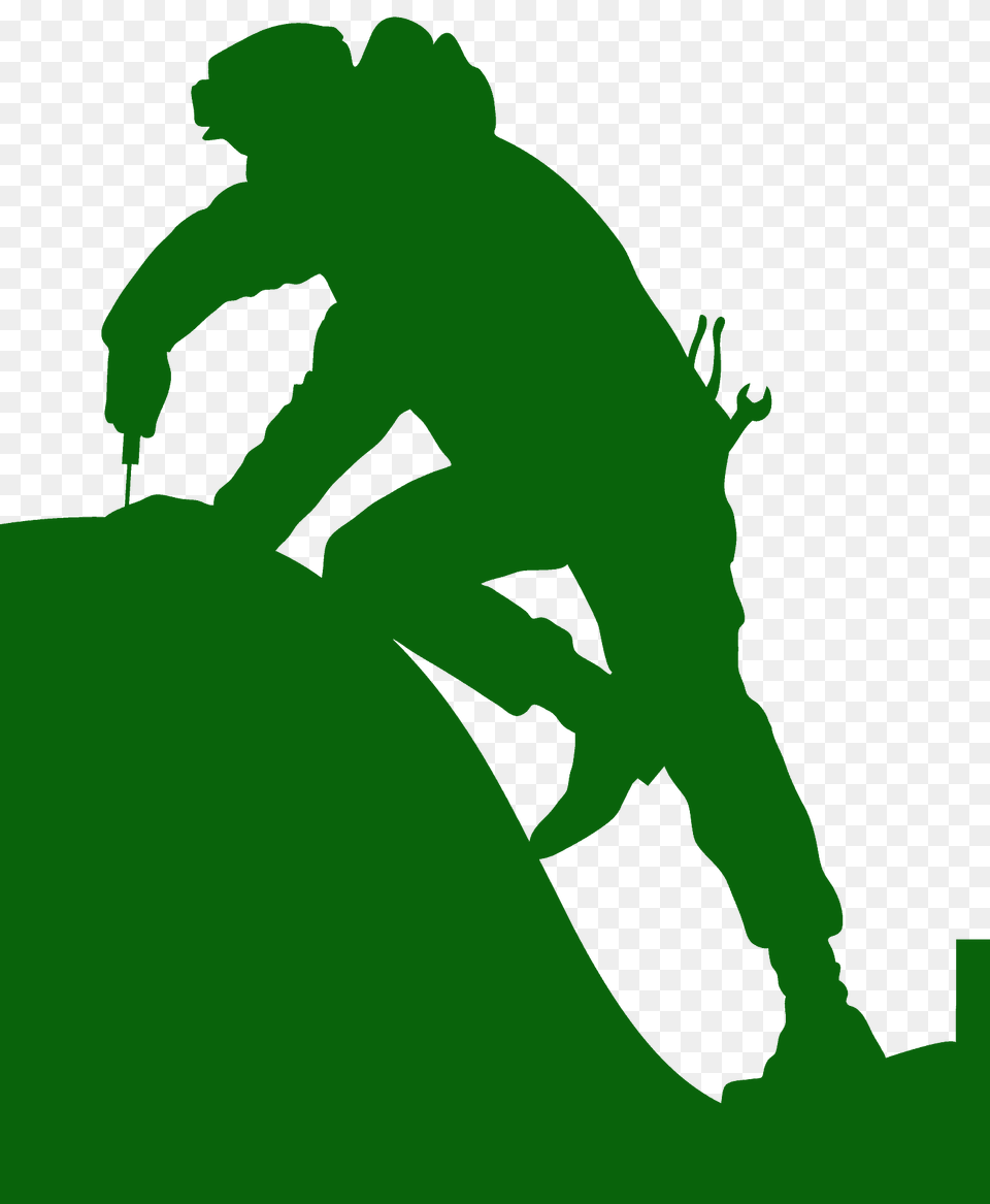 Mechanic Silhouette, Person, Green Free Png