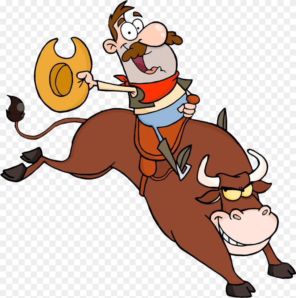 Mechanical Bull Riding Clip Art Hd Clipart Rodeo, Person Png