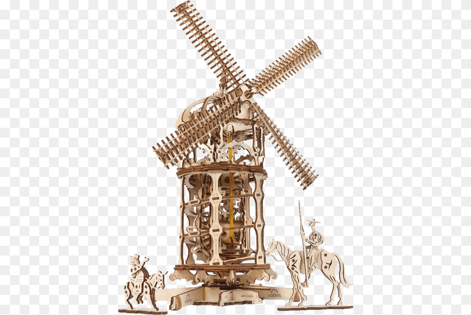 Mechanical Model Tower Windmill Ugears Windmill, Outdoors, Animal, Horse, Mammal Free Png
