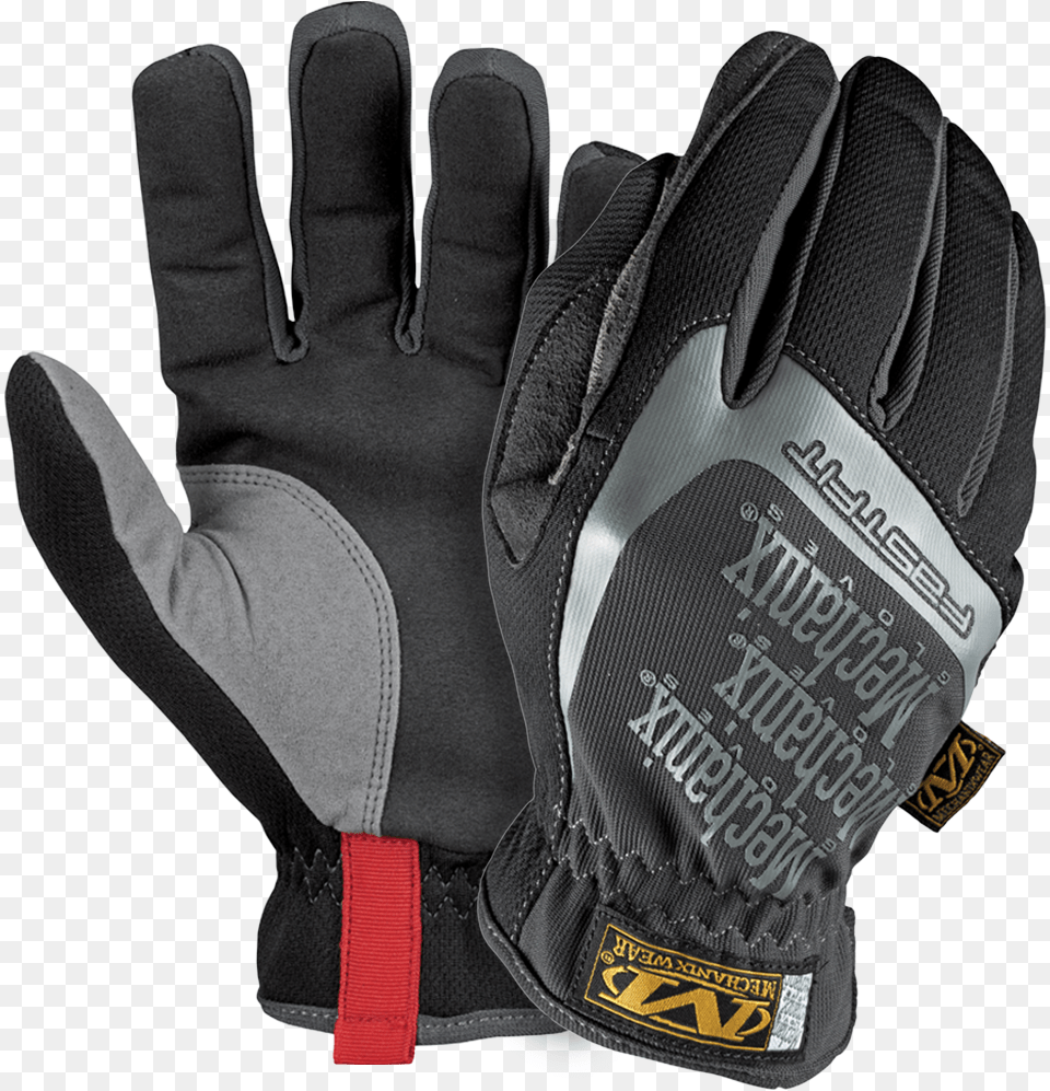 Mechanix Wear Medium Black And Gray Fastfit Full Finger, Baseball, Baseball Glove, Clothing, Glove Png