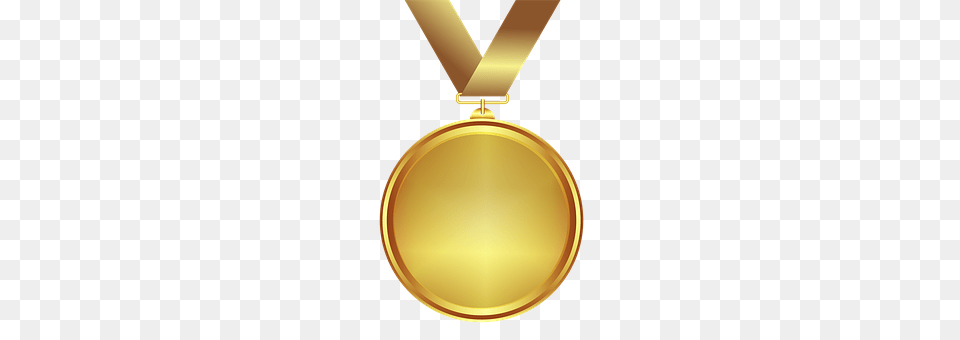 Medal Gold, Gold Medal, Trophy, Accessories Png Image