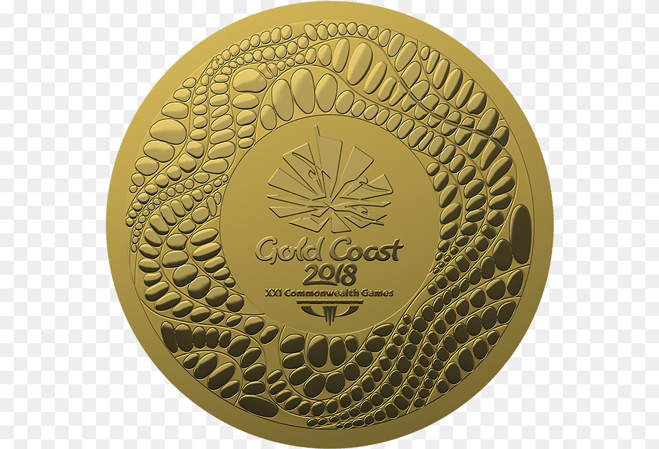 Medal Design Gold Medal Commonwealth Games 2018, Gold Medal, Trophy Free Png Download