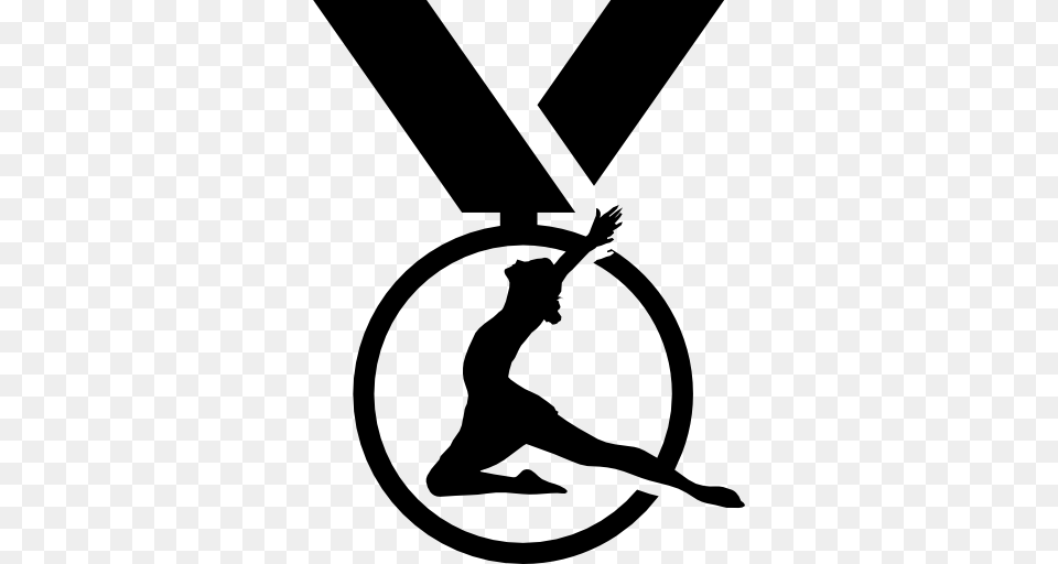 Medal Gymnastics Medal Variant Gymnastics Medal Gymnast Icon, Gray Png Image