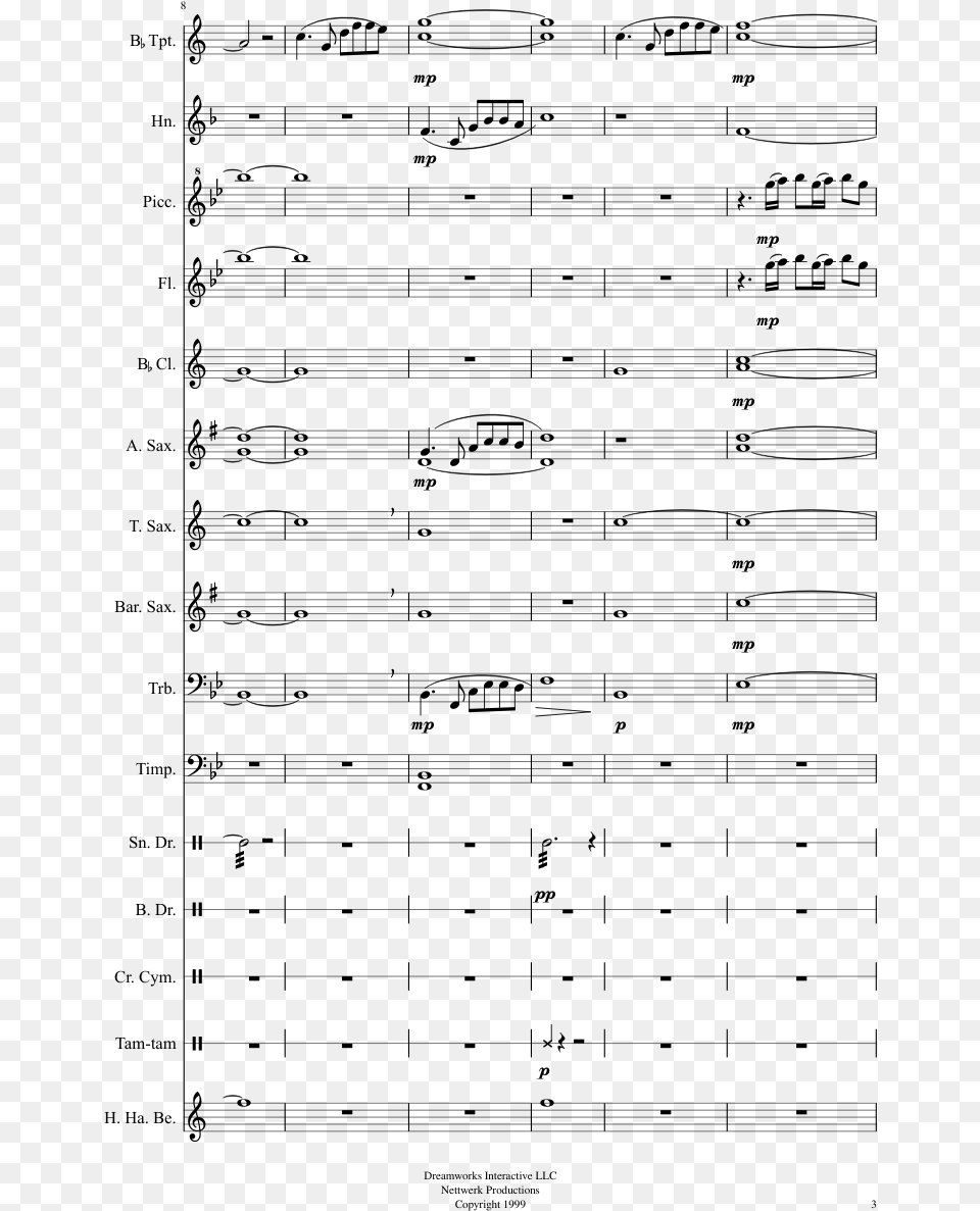 Medal Of Honor Main Theme Sheet Music Composed By Michael Saxophone, Gray Free Transparent Png