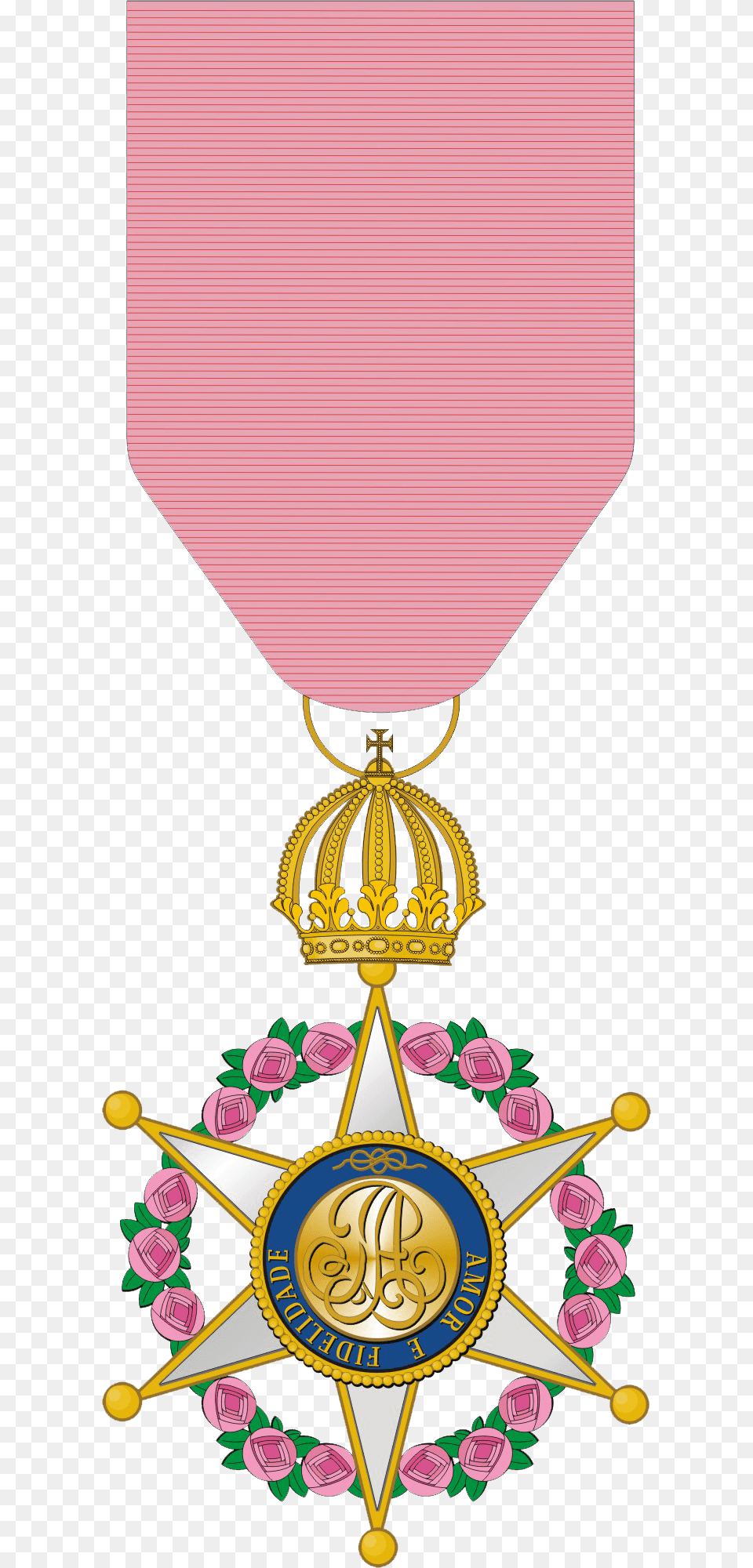 Medalha Oficial Ordem Da Rosa Imperial Ordem Da Rosa, Gold, Accessories Png Image