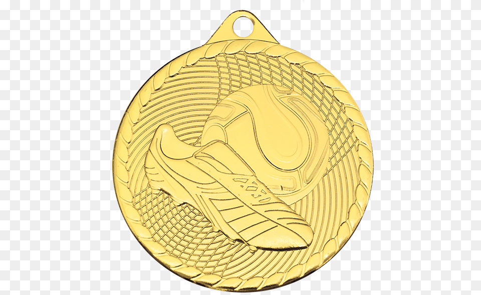 Medalla Ftbol Circle, Gold, Gold Medal, Trophy Png Image