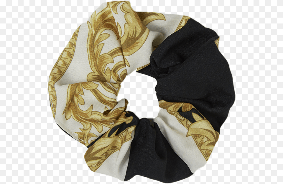 Medallion Scrunchie Scarf, Clothing, Person, Hat Free Transparent Png