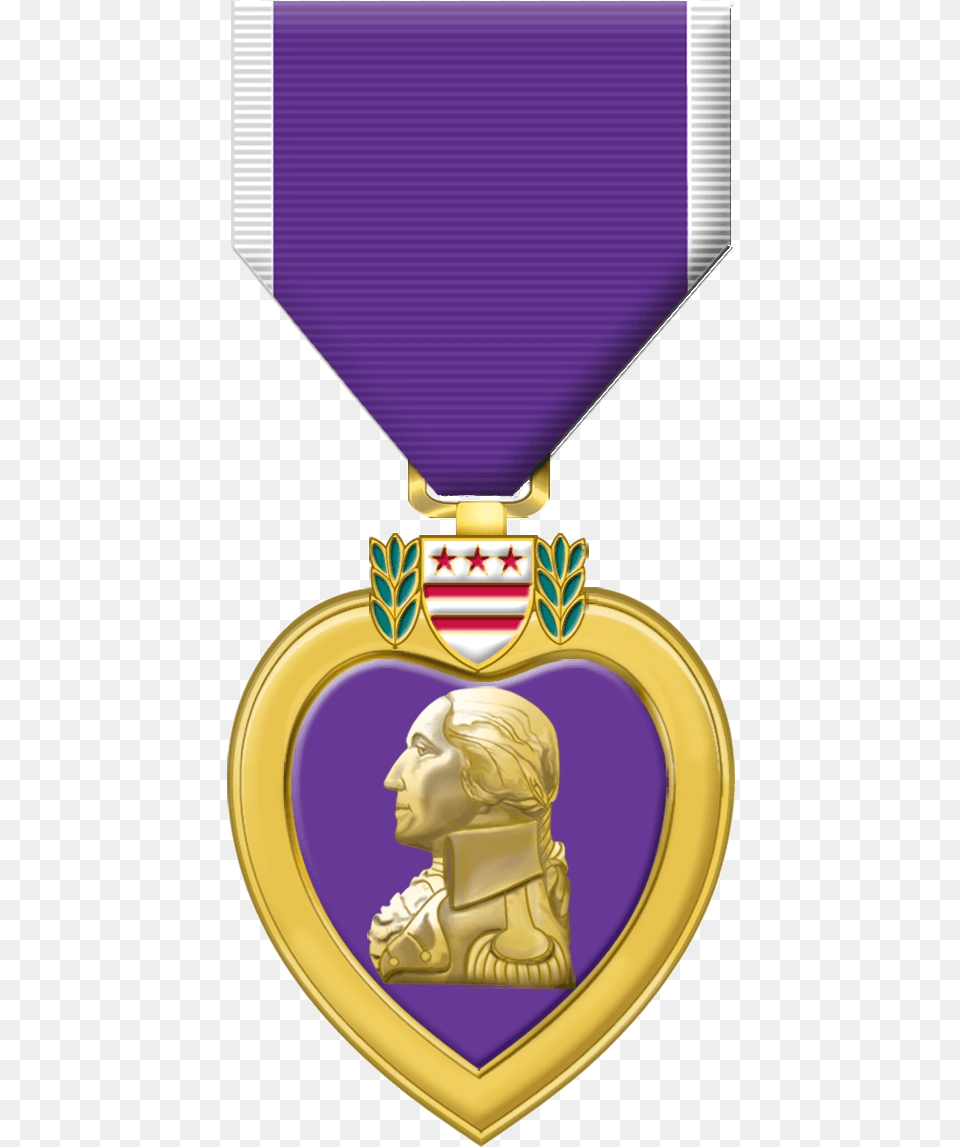 Medallion Vector Free Transparent U0026 Clipart Purple Heart Medal Clipart, Gold, Adult, Female, Person Png Image