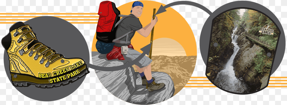 Medallions Banner Mountain Unicycling, Shoe, Clothing, Footwear, Photography Free Png