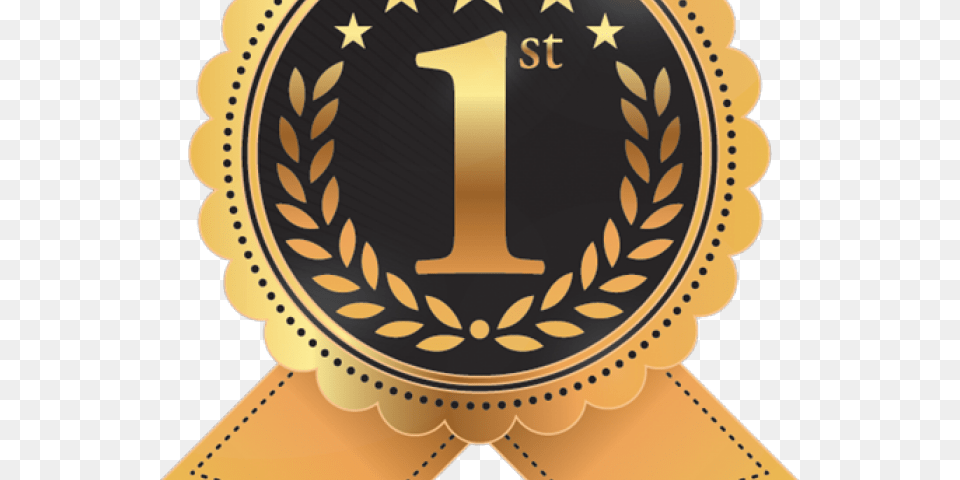 Medals Clipart 1st Place Medal Winter Sale Logo, Badge, Gold, Symbol, Emblem Png Image