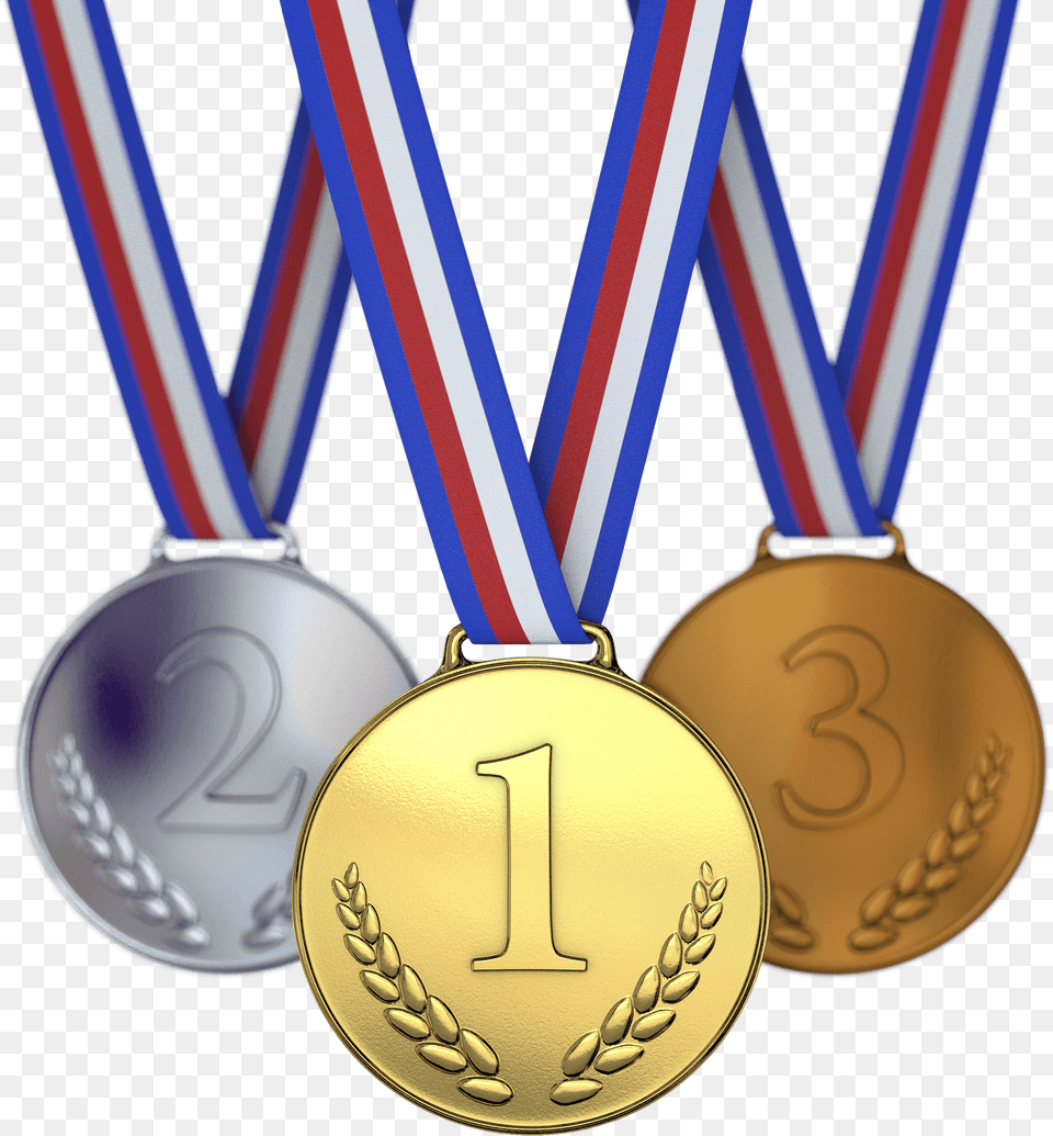 Medals Clipart, Gold, Gold Medal, Trophy, Accessories Png