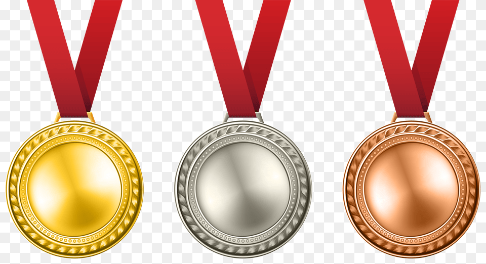 Medals Set Transparent Clip Art Free Png