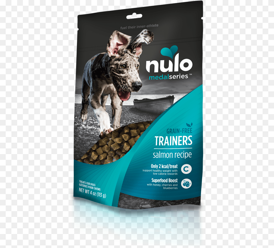 Medalseries Training Treats Salmon Recipedata Zoom Nulo Medalseries Adult Dog Food, Advertisement, Poster, Pet, Mammal Free Transparent Png