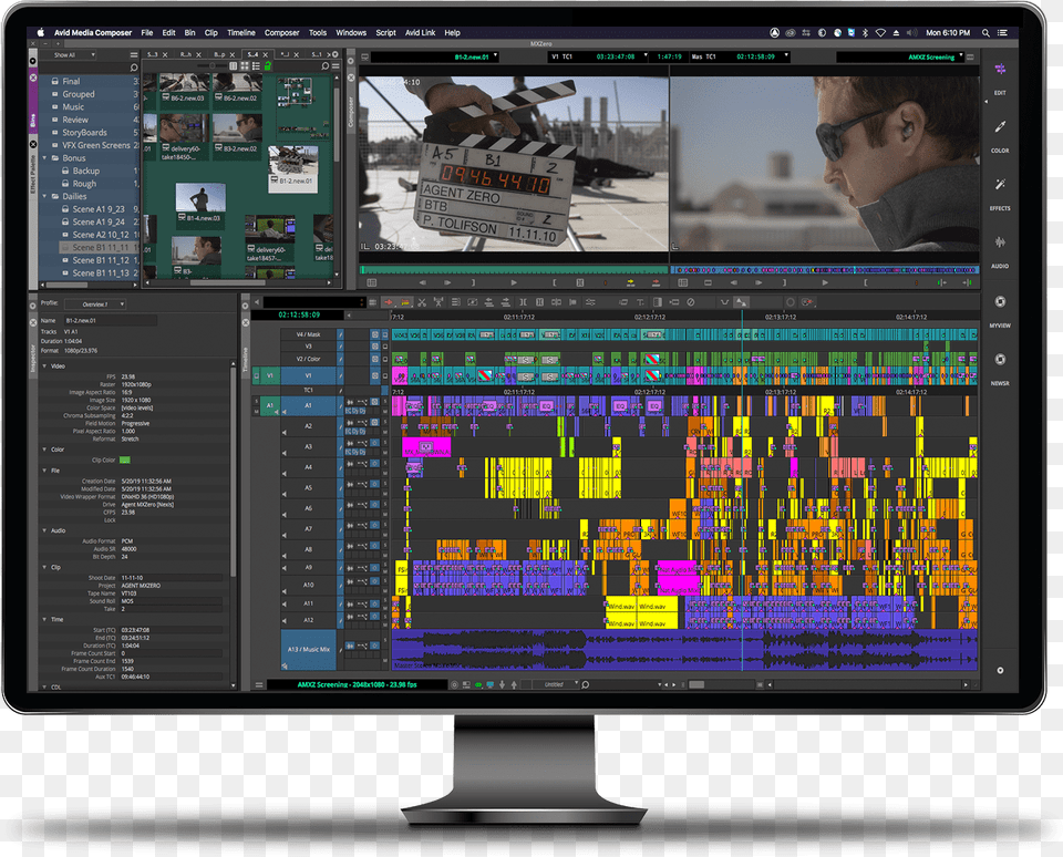 Media Composer Ultimate Video Editing Software Ui In Avid Media Composer, Computer Hardware, Electronics, Hardware, Monitor Free Png Download