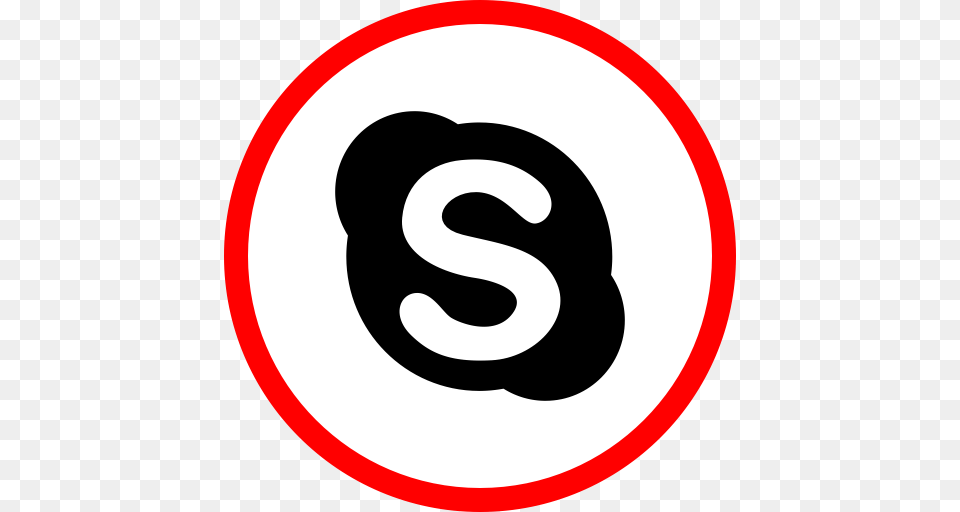Media Online Skype Social Icon Social Media Icons, Symbol, Sign, Disk, Road Sign Free Png Download