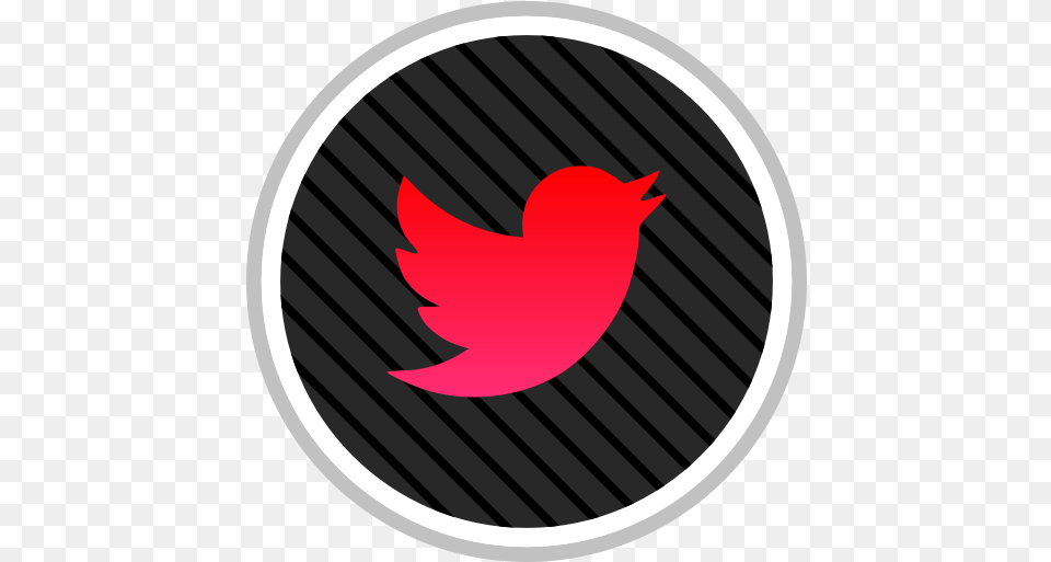 Media Online Social Twitter Icon Red Twitter Logo With Circle, Leaf, Plant, Disk Free Transparent Png