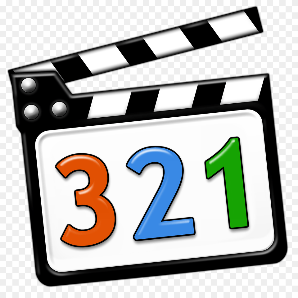 Media Player Classic Mpc No Shadow With Numbers, Number, Symbol, Text, Clapperboard Png