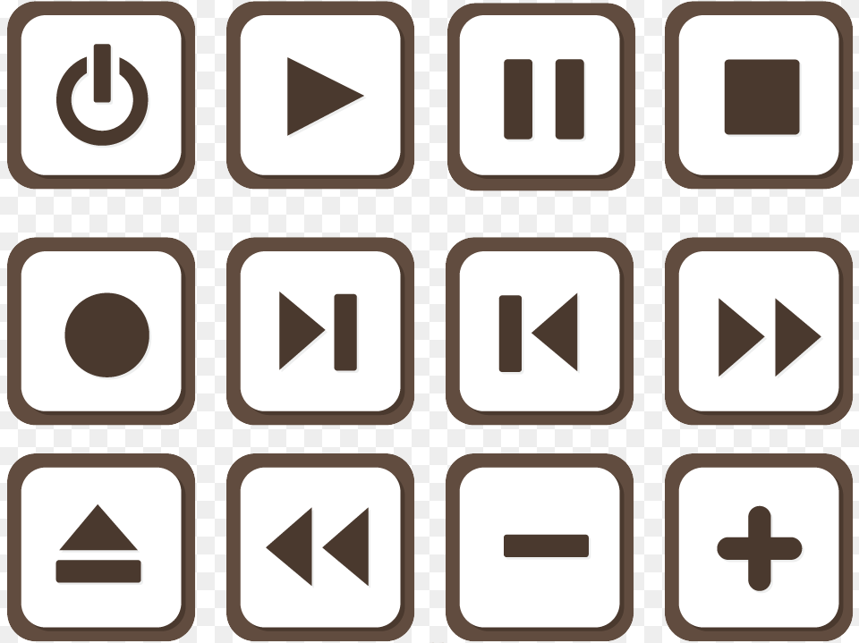 Media Player Control Icons, Text, Symbol, Gas Pump, Machine Png