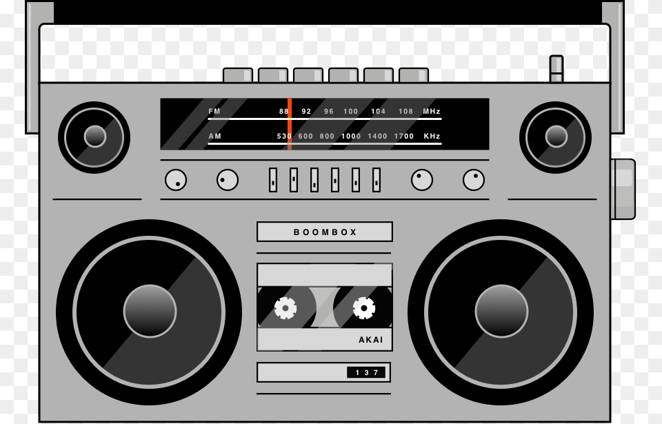 Media Playerelectronic Devicestereophonic Soundcassette Boombox, Electronics, Stereo, Machine, Wheel Free Png