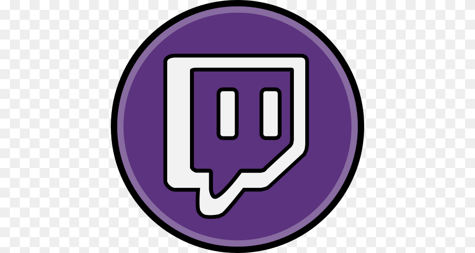 Media Social Twitch Icon, Logo, Symbol, Disk Png