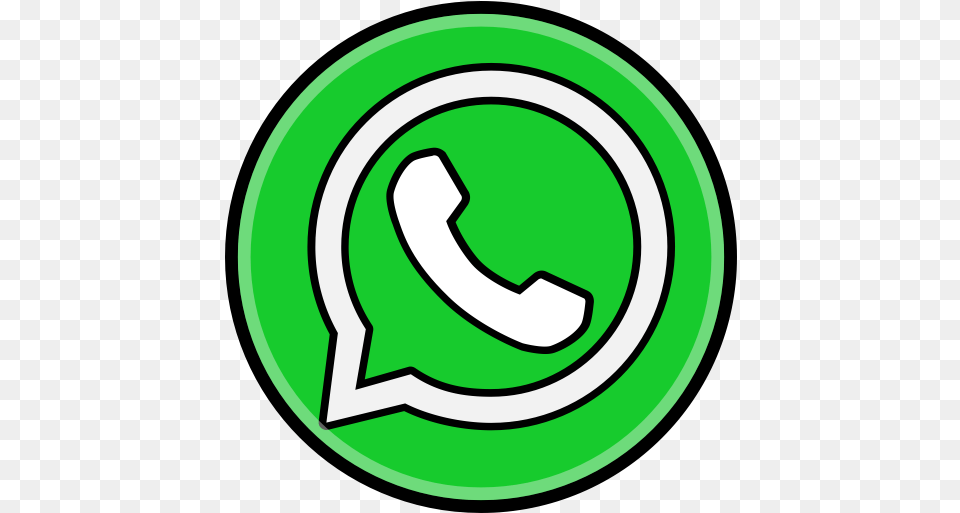 Media Social Whatsapp Icon Whatsapp, Symbol, Disk, Text, Green Free Transparent Png