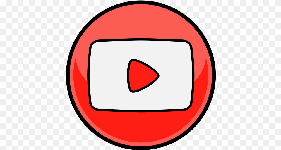 Media Social Youtube Icon Youtube Logo Cartoon Circle, Sign, Symbol, Disk Free Png Download