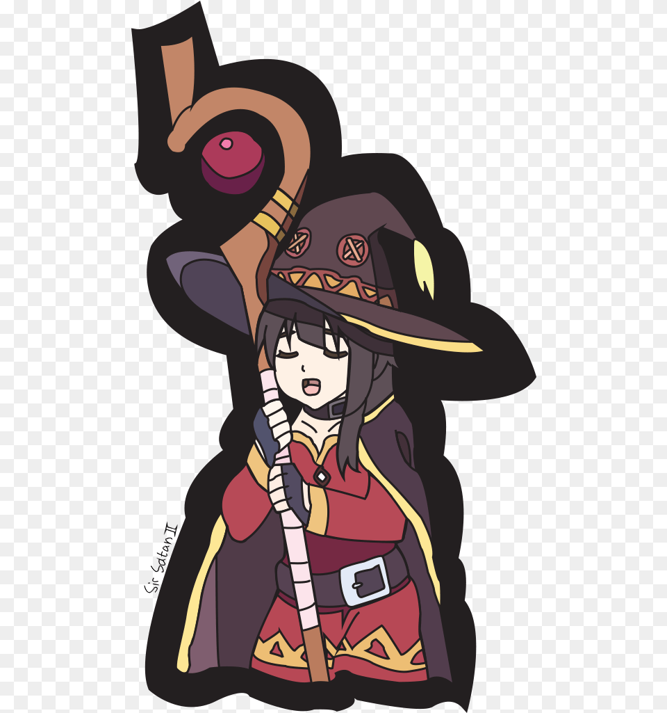 Mediaa Megumin Drawing Requested By One Of My Friends Cartoon, Book, Comics, Publication, Baby Free Transparent Png