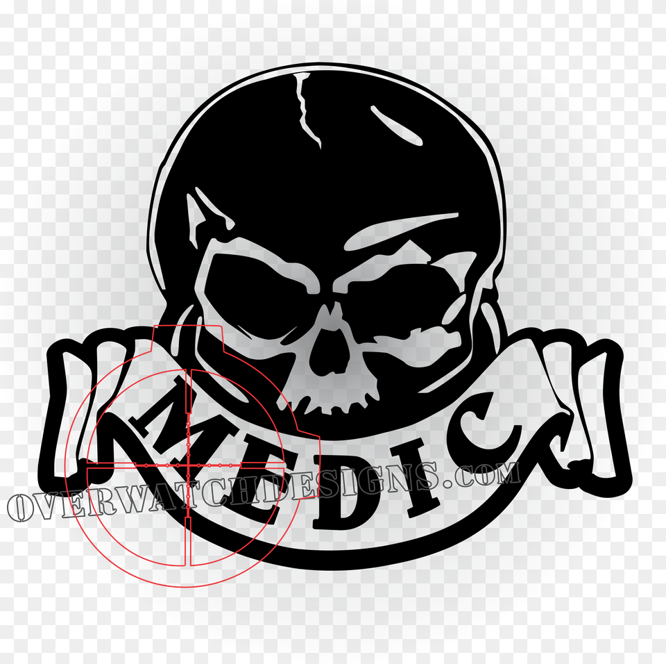 Medic Decal Skull Army Medic Logo, Body Part, Hand, Person, Pirate Free Png Download