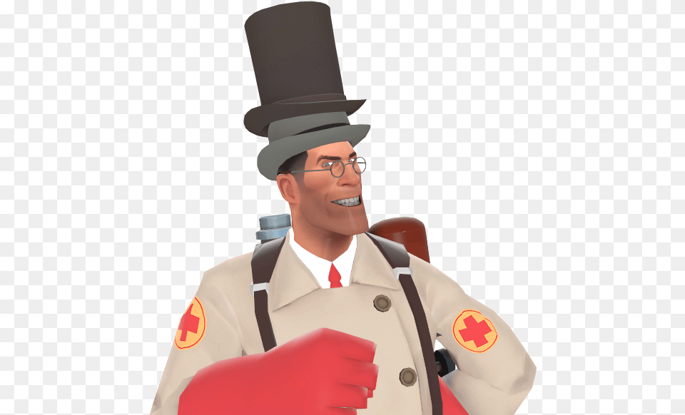 Medic With The Noble Amassment Of Hats Tf2 Tf2 Medic Hats, Clothing, Hat, Woman, Adult Free Png Download