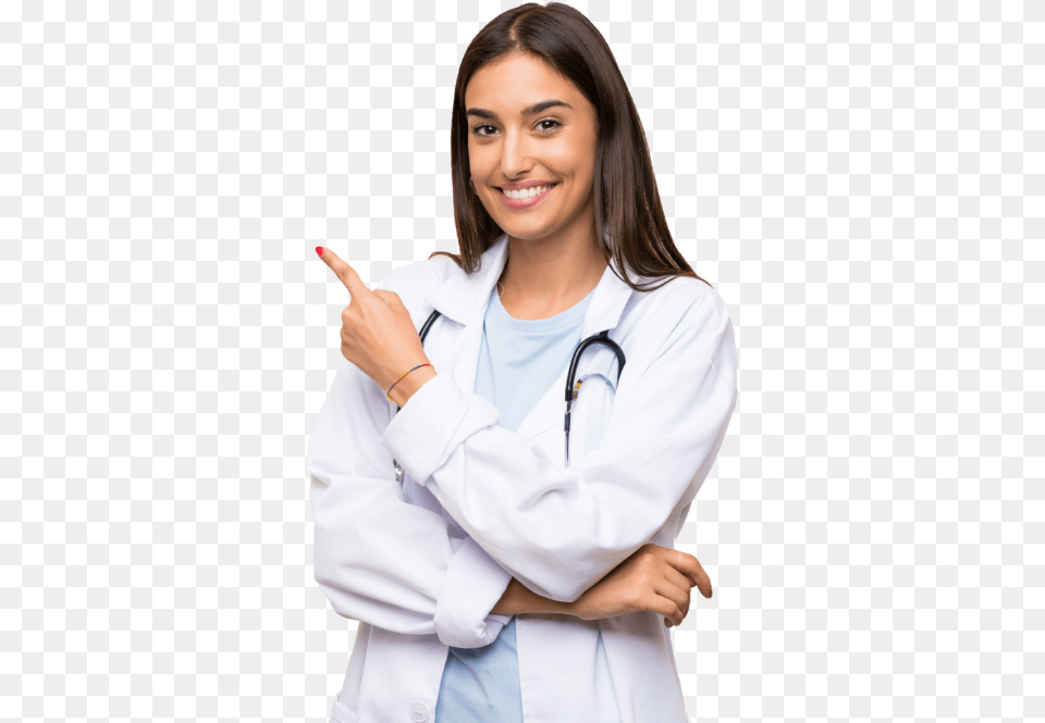 Medical And Healthcare Careers Girl, Finger, Body Part, Clothing, Coat Png