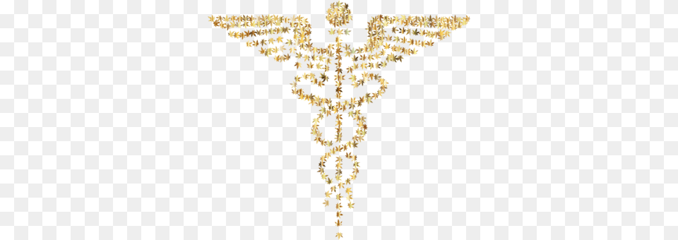 Medical Cannabis Caduceus As A Symbol Of Medicine Computer Medical Backroud, Cross, Accessories, Chandelier, Lamp Free Png Download