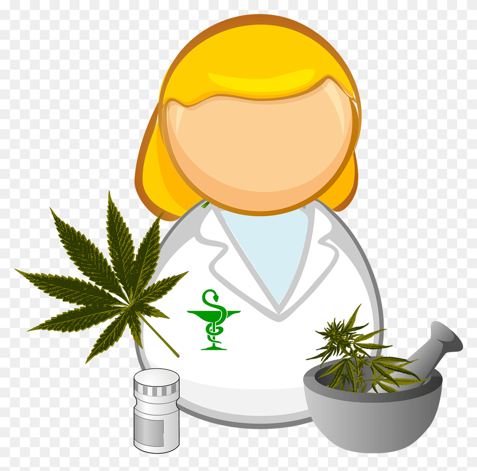 Medical Cannabis Pharmacist Clipart, Herbal, Herbs, Plant, Leaf Free Transparent Png