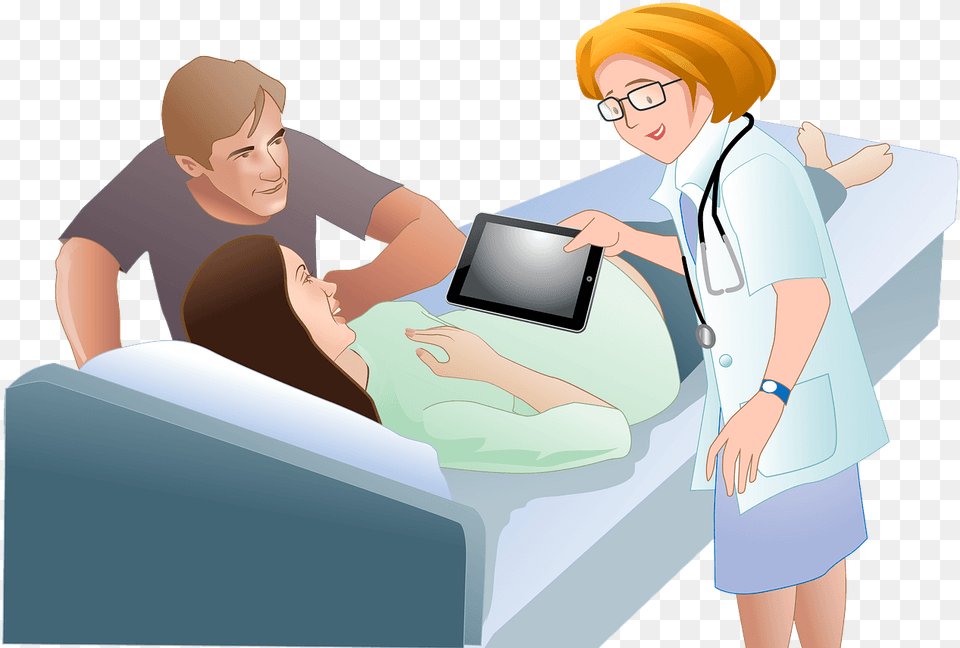 Medical Care During Pregnancy Cartoon, Adult, Female, Person, Woman Free Transparent Png