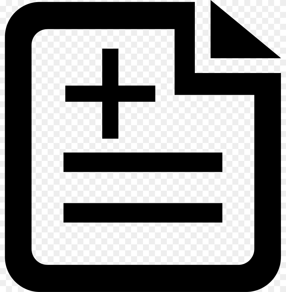Medical Clip Record Medical Record Icon, Cross, Symbol, First Aid, Text Free Png