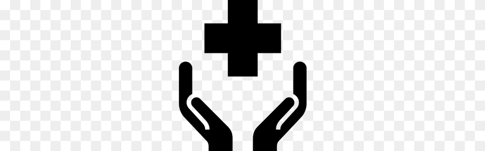 Medical Cross Symbol Clip Art, Gray Free Transparent Png