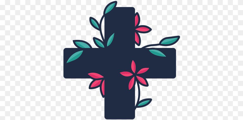 Medical Cross Symbol Svg Floral, Pattern, Art Free Png