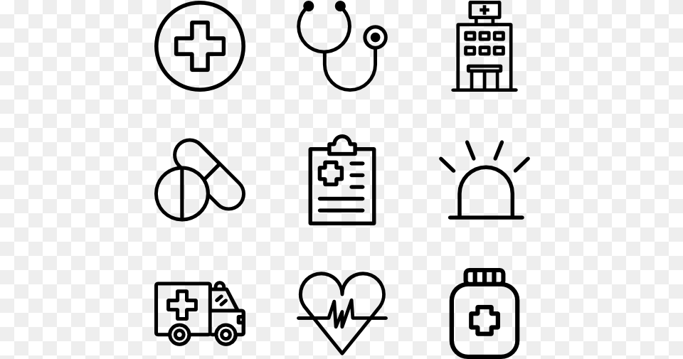 Medical Design Icons Vector, Gray Png