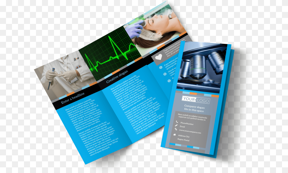 Medical Device Brochure Template Preview Product Brochure Medical Device, Advertisement, Poster, Adult, Female Free Png