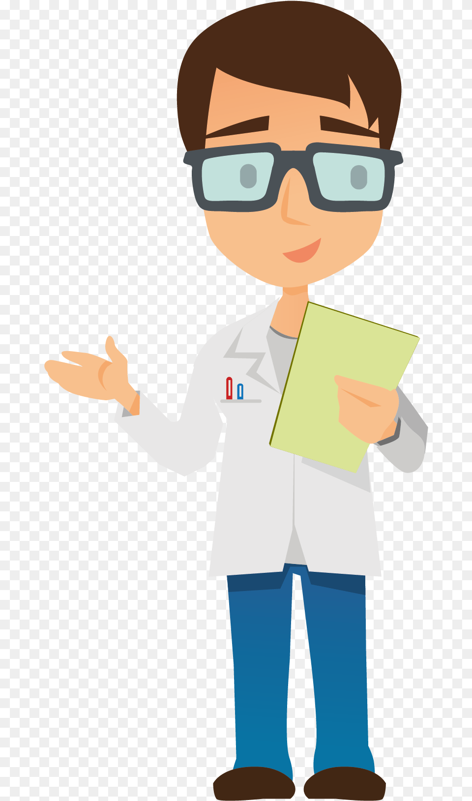 Medical Doctor Cartoon, Clothing, Coat, Lab Coat, Boy Png Image