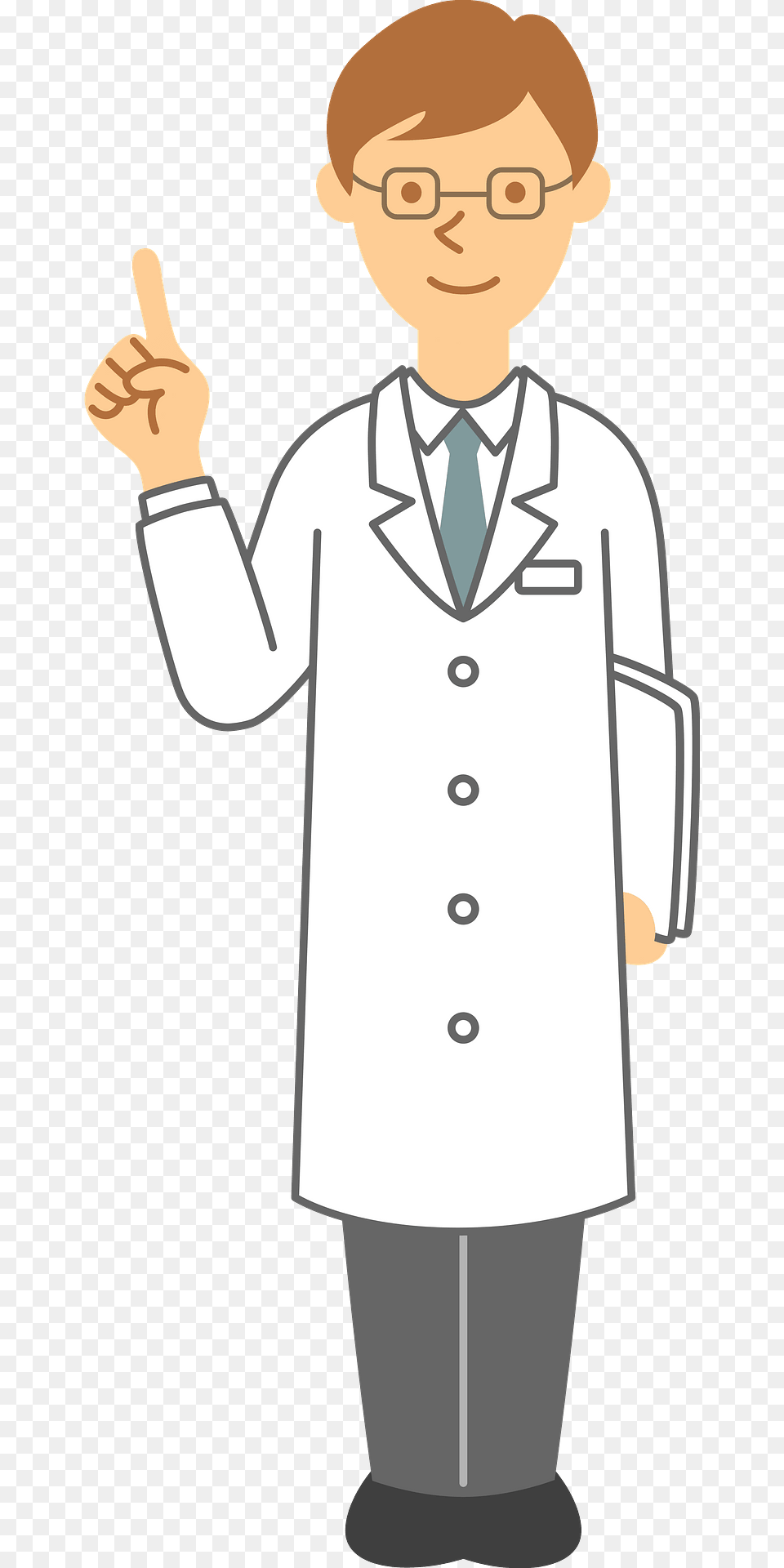 Medical Doctor Clipart, Clothing, Coat, Lab Coat, Person Png Image