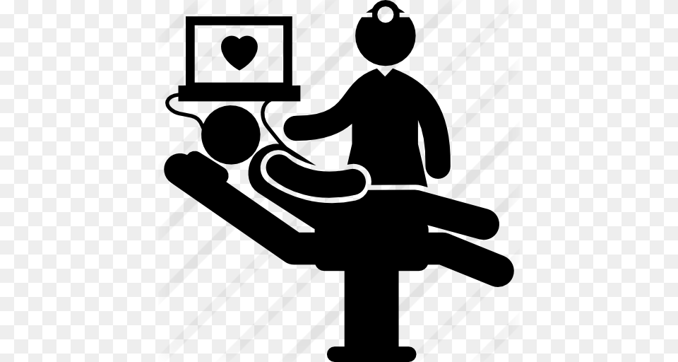 Medical Doctor In Patient Heart Check, Gray Free Transparent Png