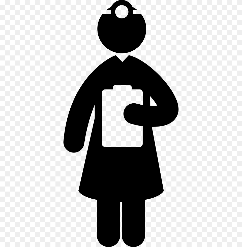 Medical Doctor Reading A Paper Doctor Stick Figure, Stencil, Appliance, Blow Dryer, Device Free Png Download