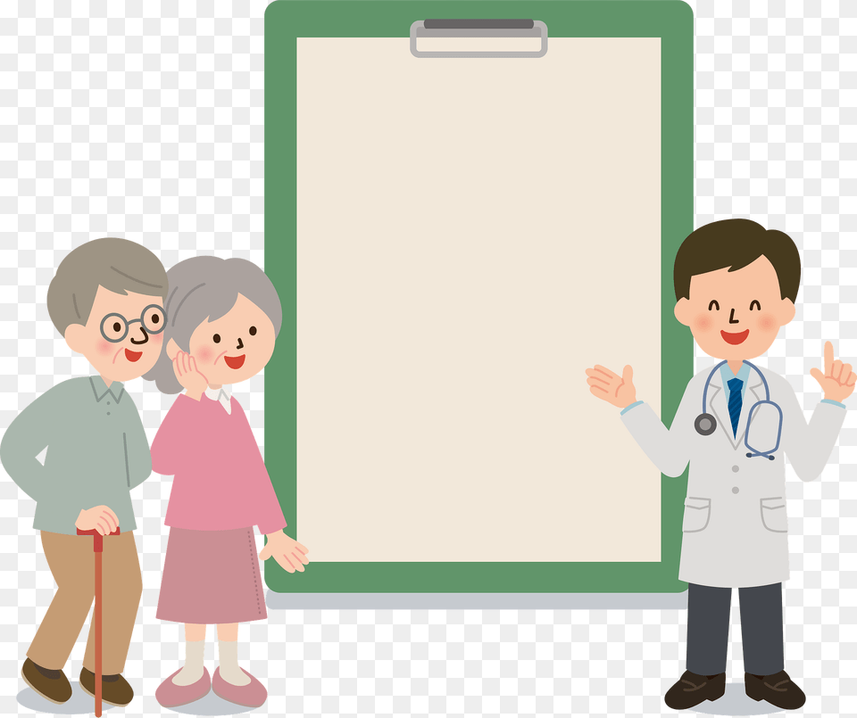 Medical Doctor With Patients Clipart, Baby, Person, Male, White Board Free Png Download