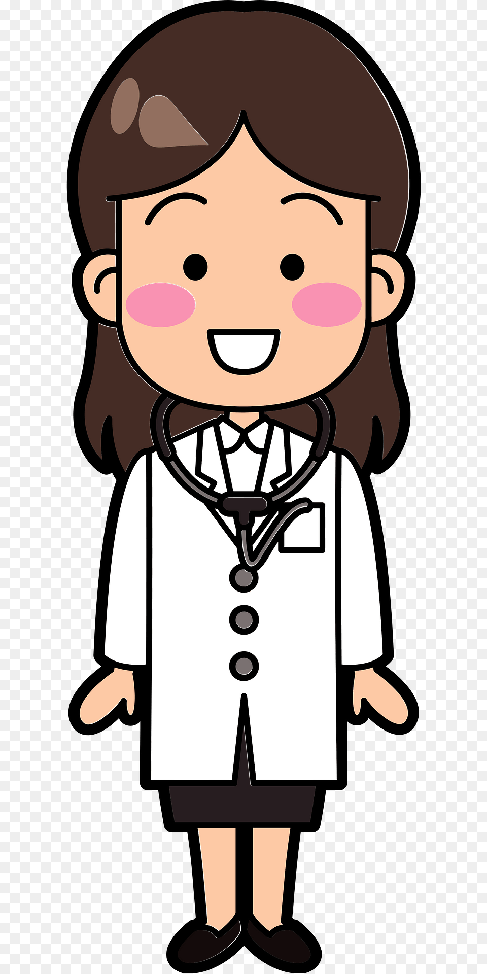 Medical Doctor Woman Clipart, Clothing, Coat, Baby, Person Png Image