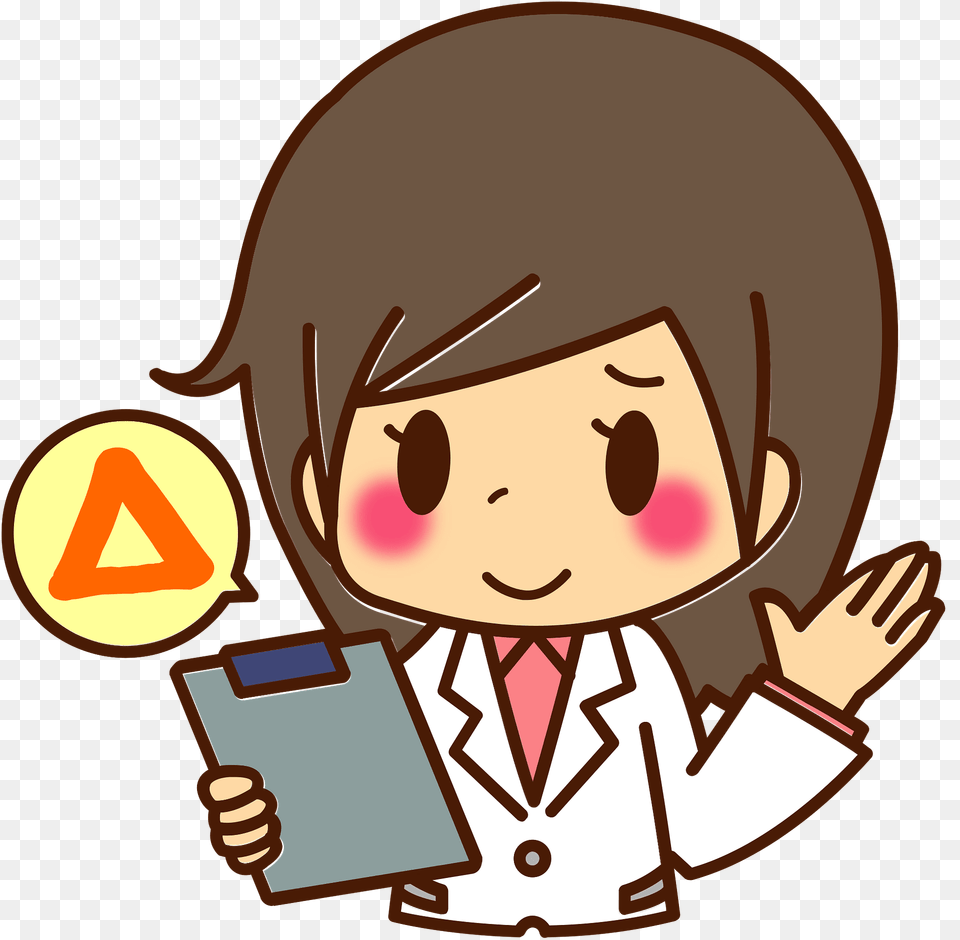 Medical Doctor Woman Clipart, Book, Clothing, Coat, Comics Free Png