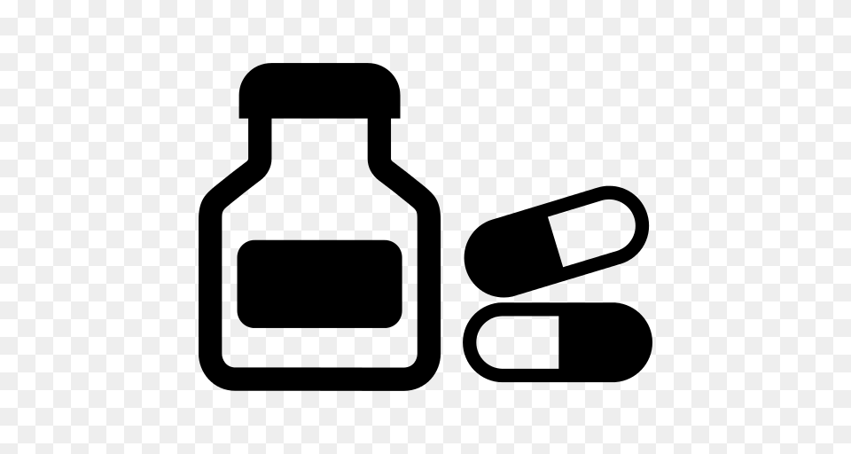 Medical Drugs Icon, Gray Free Transparent Png