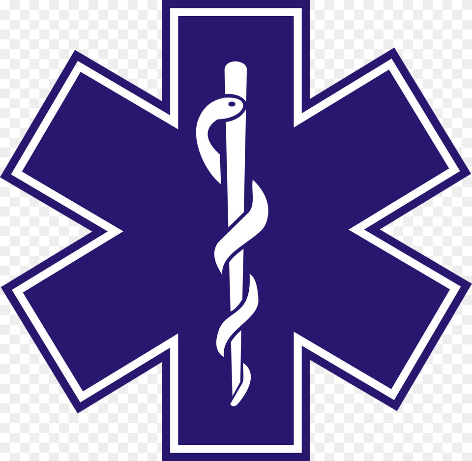 Medical Emergency Sign Clipart, Cross, Symbol, Emblem, Purple Free Png Download