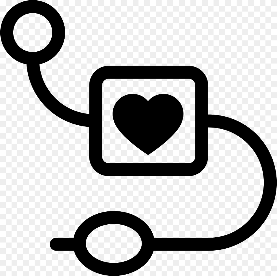 Medical Equipment With Heart Symbol Icon Download, Device, Grass, Lawn, Lawn Mower Png Image