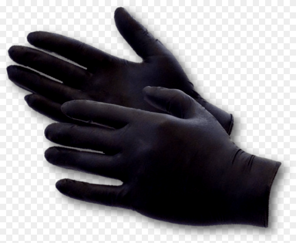 Medical Gloves Black Latex Glove, Clothing Free Png